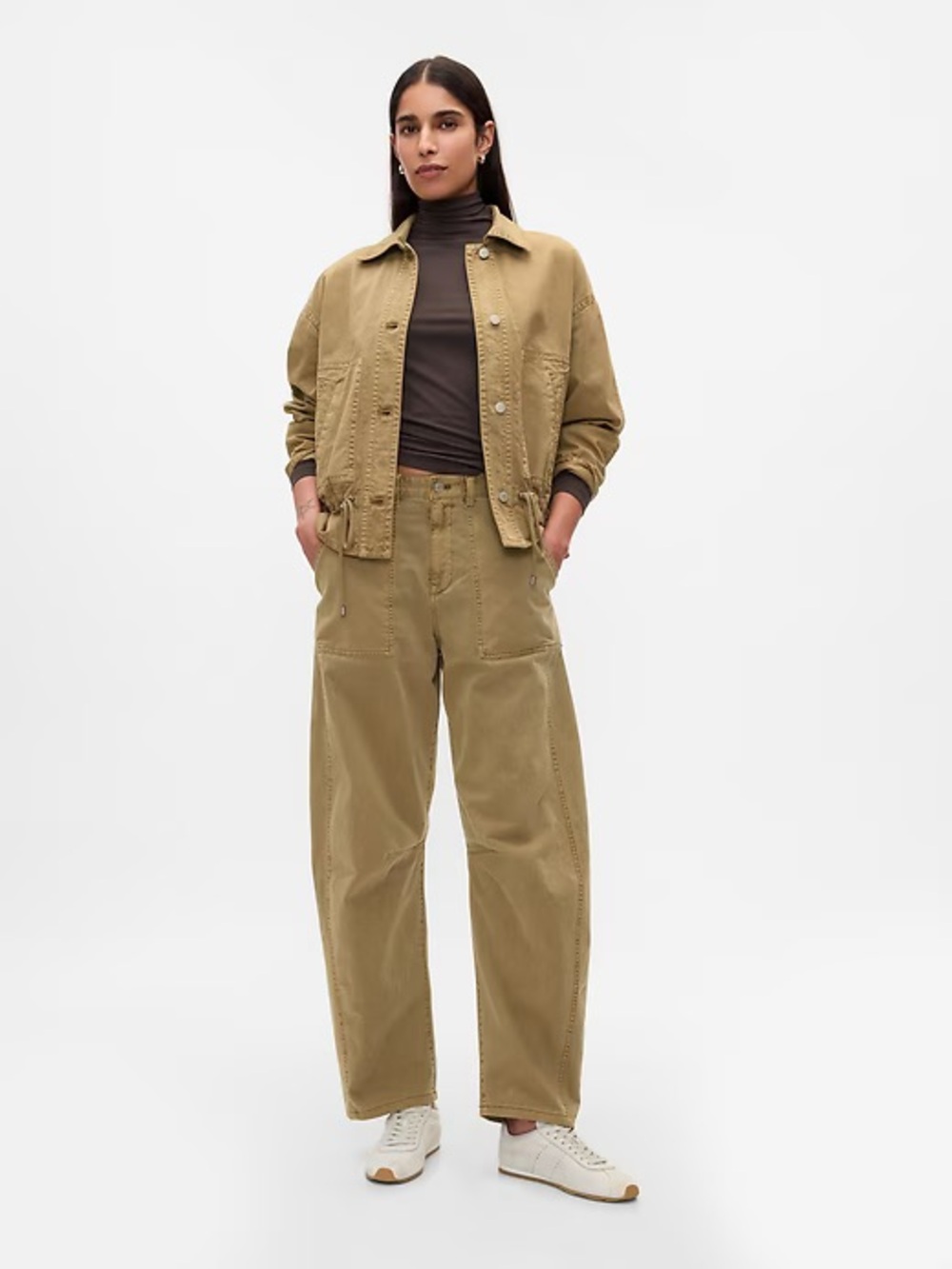 GAP Women’s Twill Barrel Pants